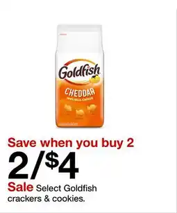 Target Select Goldfish crackers & cookies offer