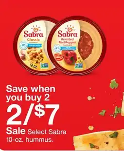 Target Select Sabra 10-oz. hummus offer