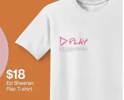 Target Ed Sheeran Play T-shirt offer
