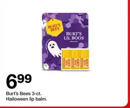 Target Burt's Bees 3-ct. Halloween lip balm offer