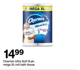 Target Charmin Ultra Soft 8-pk. mega XL-roll bath tissue offer
