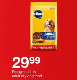 Target Pedigree 44-lb. adult dry dog food offer
