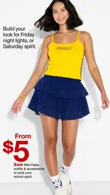 Target Wild Fable outfits & accessories to style your school spirit offer
