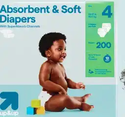 Target up&up 200-ct. absorbent & soft diapers offer