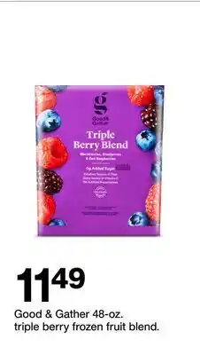 Target Good & Gather 48-oz. triple berry frozen fruit blend offer