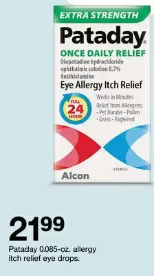 Target Pataday 0.085-oz. allergy itch relief eye drops offer