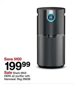 Target Shark MAX HEPA air purifier with Nanoseal offer