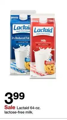 Target Lactaid 64-oz. lactose-free milk offer