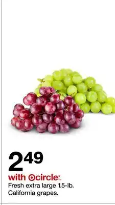 Target Fresh extra-large 1.5-lb. grapes offer