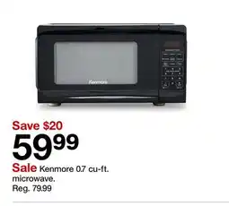 Target Kenmore 0.7 cu-ft. microwave offer