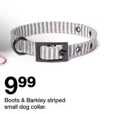 Target Boots & Barkley striped small dog collar offer