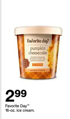 Target Favorite Day 16-oz. ice cream offer
