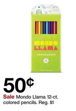 Target Mondo Llama 12-ct. colored pencils offer