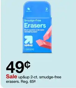 Target up&up 2-ct. smudge-free erasers offer