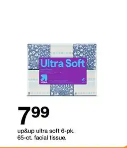 Target up&up ultra soft 6-pk. 65-ct. facial tissue offer
