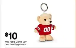 Target Wild Fable Game Day bear handbag charm offer