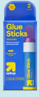 Target up&up 2-ct. purple glue sticks offer