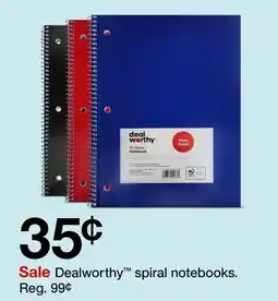Target Dealworthy spiral notebooks offer