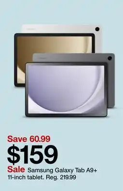 Target Samsung Galaxy Tab A9 + 11-inch tablet offer