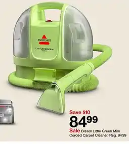 Target Bissell Little Green Mini Corded Carpet Cleaner offer
