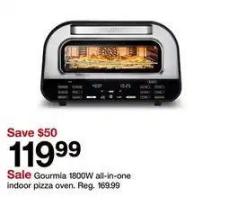 Target Gourmia 1800W all-in-one indoor pizza oven offer