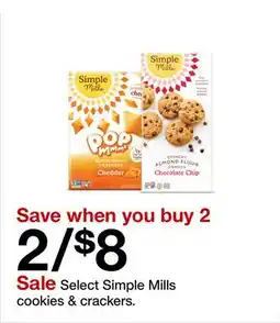 Target Select Simple Mills cookies & crackers offer