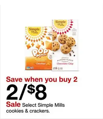 Target Select Simple Mills cookies & crackers offer