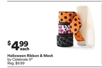 Michaels Halloween Ribbon & Mesh by Celebrate It offer
