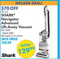 Boscov's SHARK Navigator Advanced Lift-Away Vacuum offer