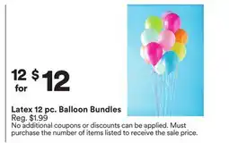 Michaels Latex 12 pc. Balloon Bundles offer