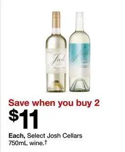 Target Select Josh Cellars 750mL wine.† offer