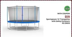Big 5 Sportspower 14' Trampoline with Safety Enclosure offer