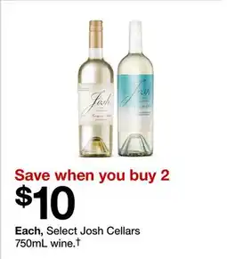 Target Select Josh Cellars 750mL wine.† offer