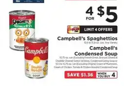 ShopRite Campbell’s Spaghettios & Campbell’s Condensed Soup offer