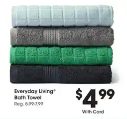 Kroger Everyday Living Bath Towel offer