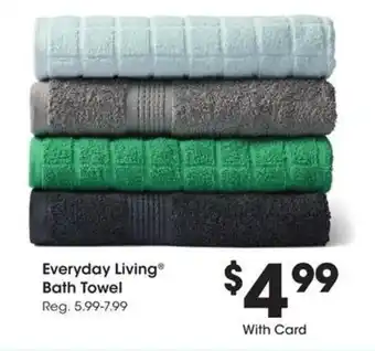 Kroger Everyday Living Bath Towel offer