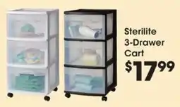 Kroger Sterilite 3-Drawer Cart offer