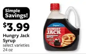 Fareway Hungry Jack Syrup offer