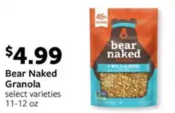 Fareway Bear Naked Granola offer