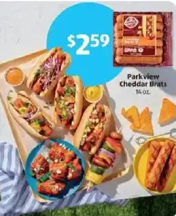 Aldi Parkview cheddar brats offer
