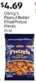 Aldi Clancy's peanut butter filled pretzel pieces offer