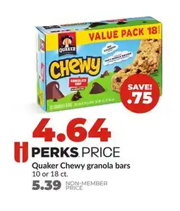 Hy-Vee Quaker Chewy granola bars offer