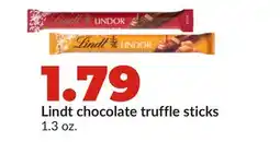 Hy-Vee Lindt chocolate truffle sticks offer