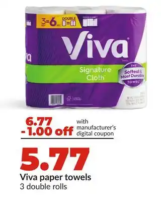 Hy-Vee Viva paper towels offer