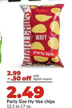 Hy-Vee Party Size Hy-Vee chips offer