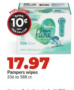 Hy-Vee Pampers wipes offer