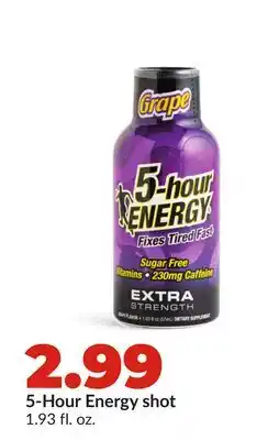 Hy-Vee 5-Hour Energy shot offer