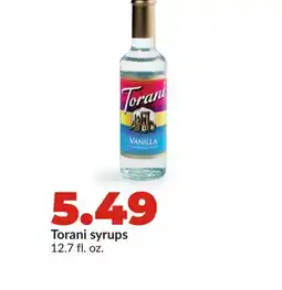 Hy-Vee Torani syrups offer