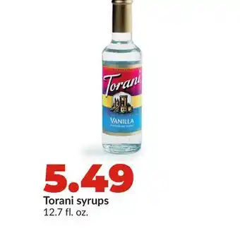 Hy-Vee Torani syrups offer