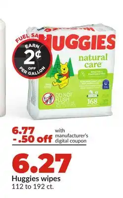 Hy-Vee Huggies wipes offer